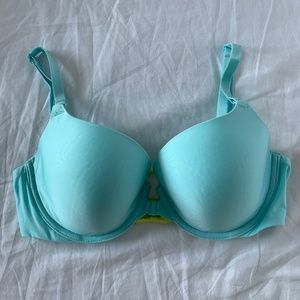 NWT Victoria's Secret front closure blue bra 34D